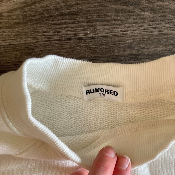 Rumored Womens Balance Crewneck Oversized Sweatshirt Loungewear - Picture 5 of 5